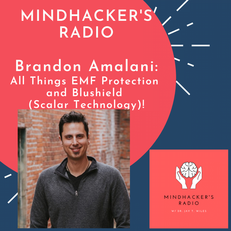 Graphic about the interview with Brandon Amalani about EMF protection on Mindhacker's Radio